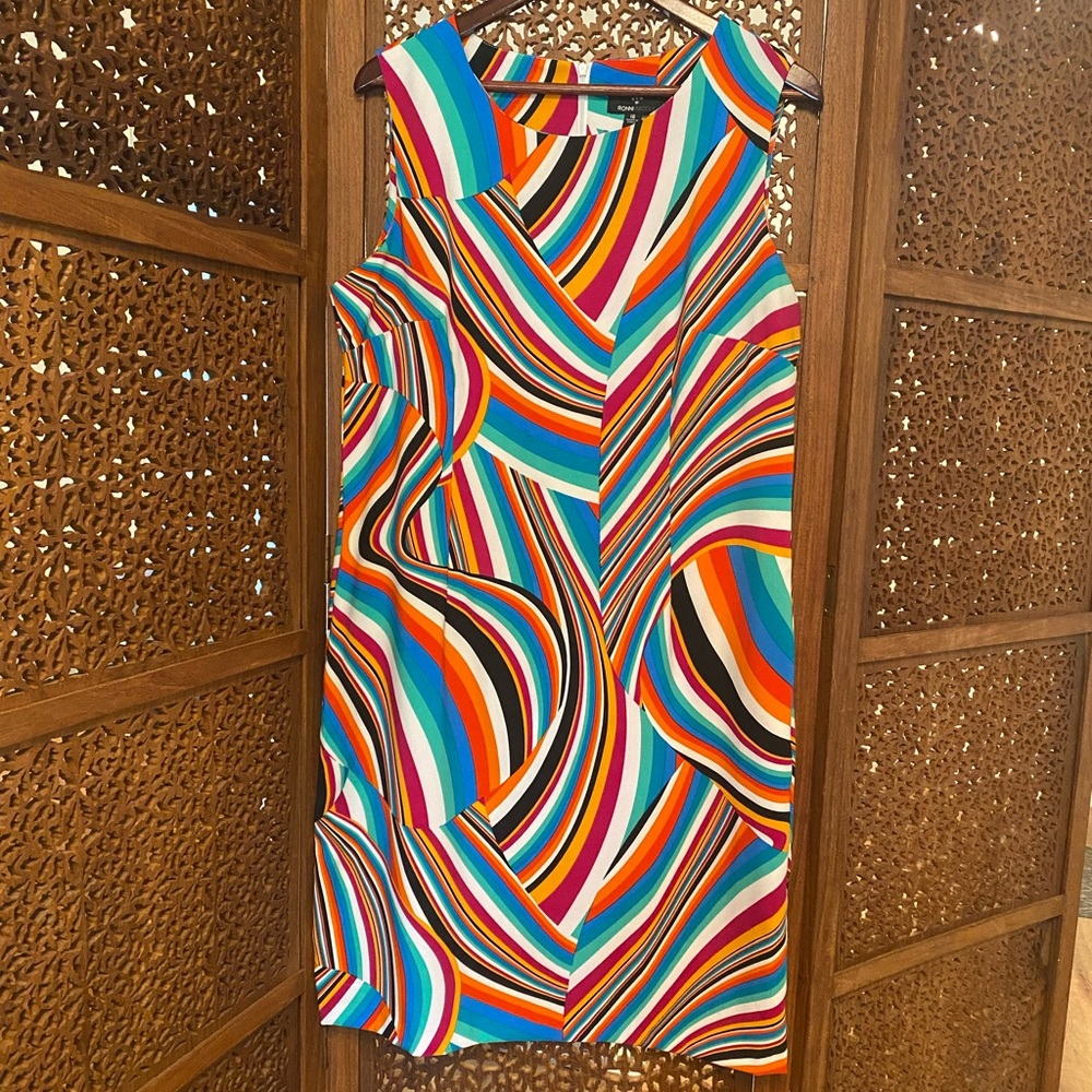 🚺 📐Ronni Nicole 70’s inspired sheath dress
